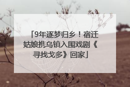 9年逐梦归乡！宿迁姑娘携乌镇入围戏剧《寻找戈多》回家
