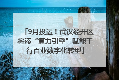9月投运！武汉经开区将添“算力引擎”赋能千行百业数字化转型